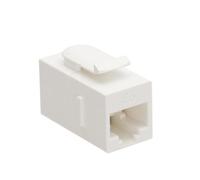 RJ45 UL Panel Mount Keystone Coupler Pass Through Keystone Cat6 UTP White