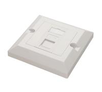 kenable RJ45 Wall Socket Face Plate Cat5E Single 1 Port Ethernet Network Outlet with Keystone Jack Module White