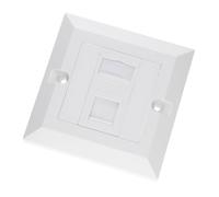 kenable RJ45 Face Plate Wall Sockets Cat6 Single 1 Port with Keystones Jacks