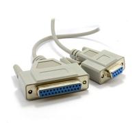 Kenable Rs232 Db9 Female To Db25 Female Null Modem Serial Printer Cable Shielded 2M