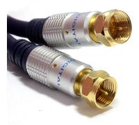 Kenable Satellite Screw On F Type Digital Rg59 75Ohm Shielded Coax Cable 3M