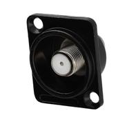 kenable Satellite Wall Insert Type F Brushed Aluminium Black for D-Series Plate Coaxial Frame Mount 30x30x30mm