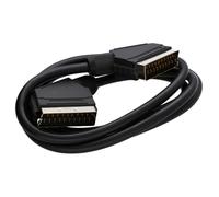 kenable Scart Cable 21 pins connected Black Lead 1m [1 metres]