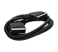 Kenable Scart Cable 21 Pins Connected Black Lead 1M
