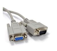 kenable Serial RS232 Extension Cable DB9 Male to Female 9 Pin M-F for EGA Monitors & COM Port Devices 5m Beige