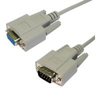 kenable Serial RS232 Null Modem Cable DB9F to DB9M 9 pin - 2m [2 metres]