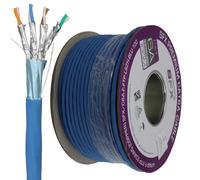 Kenable Sfx Cat6A F/ftp Lszh Eca 10Gig Network Copper Ethernet Lan Cable Reel 100M Blue