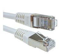 kenable Shielded FTP Cat5e Ethernet Network Cable RJ45 Patch Lead 26AWG CCA White 0.5m