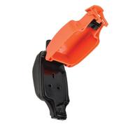 Kenable Single 1 Gang Fully Water Weatherproof 3 Pin Uk Power Socket Outdoor Outlet Ip54