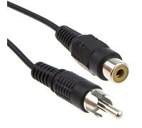 kenable Single Mono RCA Phono Extension Cable HI-FI/TV Audio Lead Black 3m [3 metres]