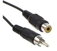 kenable Single Mono RCA Phono Extension Cable HI-FI/TV Audio Lead Black 5m [5 metres]