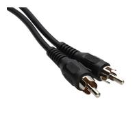 Kenable Single Rca Phono Cable For Audio Video Devices Dj Tv Hifi Cctv Lead Black 5M