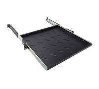 kenable Sliding Shelf 4 Point Rack Mount for 19 Inch Server Cabinet Flight Case Studio 1U 350mm Deep 20kg Capacity Vented Steel