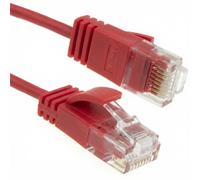 Kenable Slim Cat6 Full Copper Rj45 Ethernet Network Patch Cable 0.5M Red