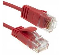 kenable SLIM Cat6 Full Copper RJ45 Ethernet Network Patch Cable 0.5m Red