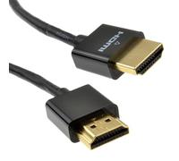 kenable Slim HDMI Cable High Speed with Ethernet 3D 4K Support Ultra Thin Flexible Low Profile 1m Black