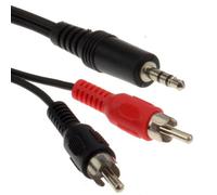 Kenable Soundlab 3.5mm Jack Plug To 2 X Phono Plugs Cable Lead 5M