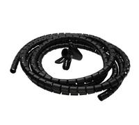 Kenable Spiral Cable Tidy Kit 4-10mm Cables Home/office Pe Black 2M & Quick-Fit Tool