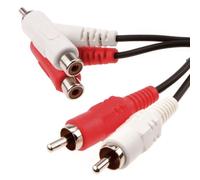 kenable Stackable 2 x RCA Phono to Phono Audio Cable Pure Copper Stereo Left Right Connection Lead 2m