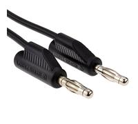 kenable Stackable Banana Plug Test Lead or Speaker HI FI Cable 1m Black [1 metres]