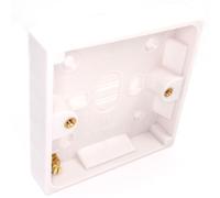 kenable Surface Mount Back Box Pattress Box 1 Gang 16mm