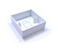 kenable Surface Mount Back Box 1 Gang 32mm Deep White Pattress Box for Wall Plates Switches Sockets BS5733