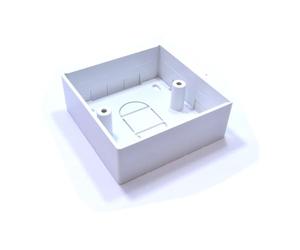 kenable Surface Mount Back Box 1 Gang 32mm Deep White Pattress Box for Wall Plates Switches Sockets BS5733