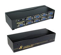 kenable SVGA VGA 8 Port Splitter From 1 PC/Device to 8 Monitors/Display 450MHz [8 way]