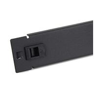 kenable Toolless Quick-Fit Blanking Plate Solid 1U Comms Data Cabinet Rack 19 inch Black