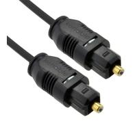 kenable Optical Digital Audio Cable TOS Link TOSLINK 2.2mm Low Profile Lead for TV Soundbar 5.1 Surround Sound Black 0.5m