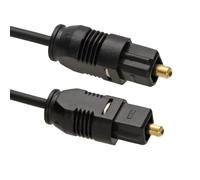 kenable TOSLink Optical Digital Audio Cable 2.2mm Low Profile Lead for TV Soundbar DVD Sky PS4 Xbox 5.1 Surround Sound Black 0.3m