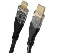 Kenable Transparent Usb C To 8 Pin Plug Mobile Phone Fast Charger Cable 22Awg Lead 1M