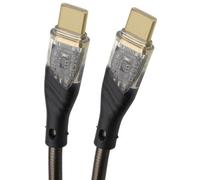 Kenable Transparent Usb-C To Usb-C Plug Phone Fast Charger & Sync Cable 22Awg Lead 1M