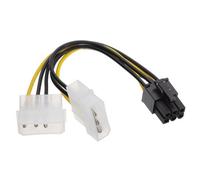 Kenable Trueway 6 Pin Pci Express Power Adapter Cable To 2 X Molex Lp4 Lead