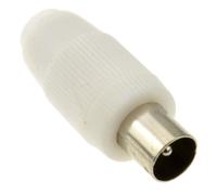 Kenable Tv Rf Coaxial Plug End Screw Adapter For 75 Ohm Coax Cables