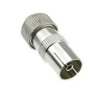 kenable TV RF Female Self Crimping Coax Plug for Coaxial Cables - Tool-Free Installation - Barrel Lock Connector - Female Socket
