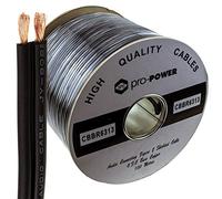 kenable Twin OFC Individually Lap Screened/Shielded Audio Speaker Cable Black 100m Reel [100 metres]