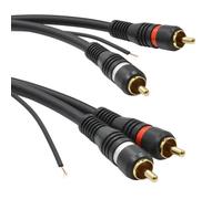 kenable Twin RCA Shielded Phono Audio Cable Oxygen Free Copper & Tag Wire 0.5m [0.5 metres]