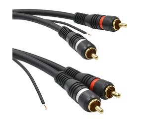 kenable Twin RCA Shielded Phono Audio Cable Oxygen Free Copper & Tag Wire 2m