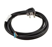kenable UK Mains Power Cable 13A Fused Plug to Bare Ended Stripped Wires 1.5mm² 3 Core Flex Lead 5m Black