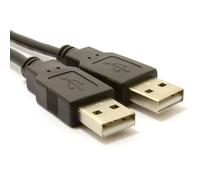 kenable USB 2.0 24AWG A to A Male to Male High-Speed BLACK Cable 1.8m 6ft [1.8 metres]
