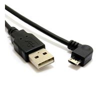 kenable USB 2.0 24AWG A to RIGHT ANGLE MICRO B Data & Charging Cable 2m Lead
