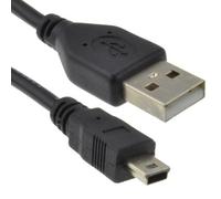 USB 2.0 24AWG Hi-Speed A to mini-B 5 pin Cable Power & Data Lead 0.6m