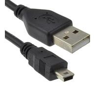 kenable USB 2.0 24AWG Hi-Speed A to mini-B 5 pin Cable Power & Data Lead 1.8m [1.8 metres]