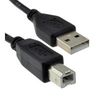 kenable USB 2.0 24AWG High Speed Cable Printer Lead A to B BLACK 1.8m