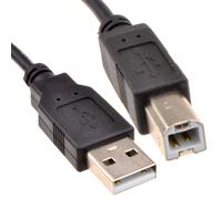 kenable USB 2.0 24AWG High Speed Cable Printer Lead A to B BLACK 1.8m