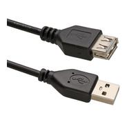 Kenable Usb 2.0 24Awg High Speed Extension Cable A Plug To Socket Black 5M