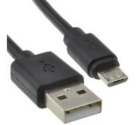 kenable USB 2.0 A to Micro B Cable Data Sync & Charging Lead 24AWG Shielded 480Mbps 3m Black