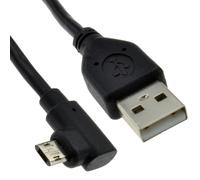 kenable USB 2.0 A To Reversible Double Sided RIGHT ANGLE MICRO B Cable 1m