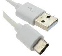 kenable USB 2.0 Type A Male to Type C Data Transfer or Charging Cable 0.5m White [0.5 metres]